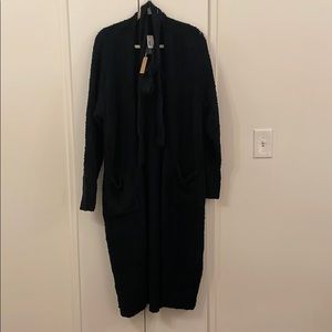 Skims COZY KNIT ROBE black size sm